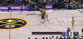 真有Buff！穆雷外线三分干拔直接命中 掘金领先3分